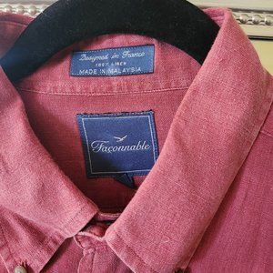 Faconnable Long Sleeve Men's Shirt - Button Down Collar